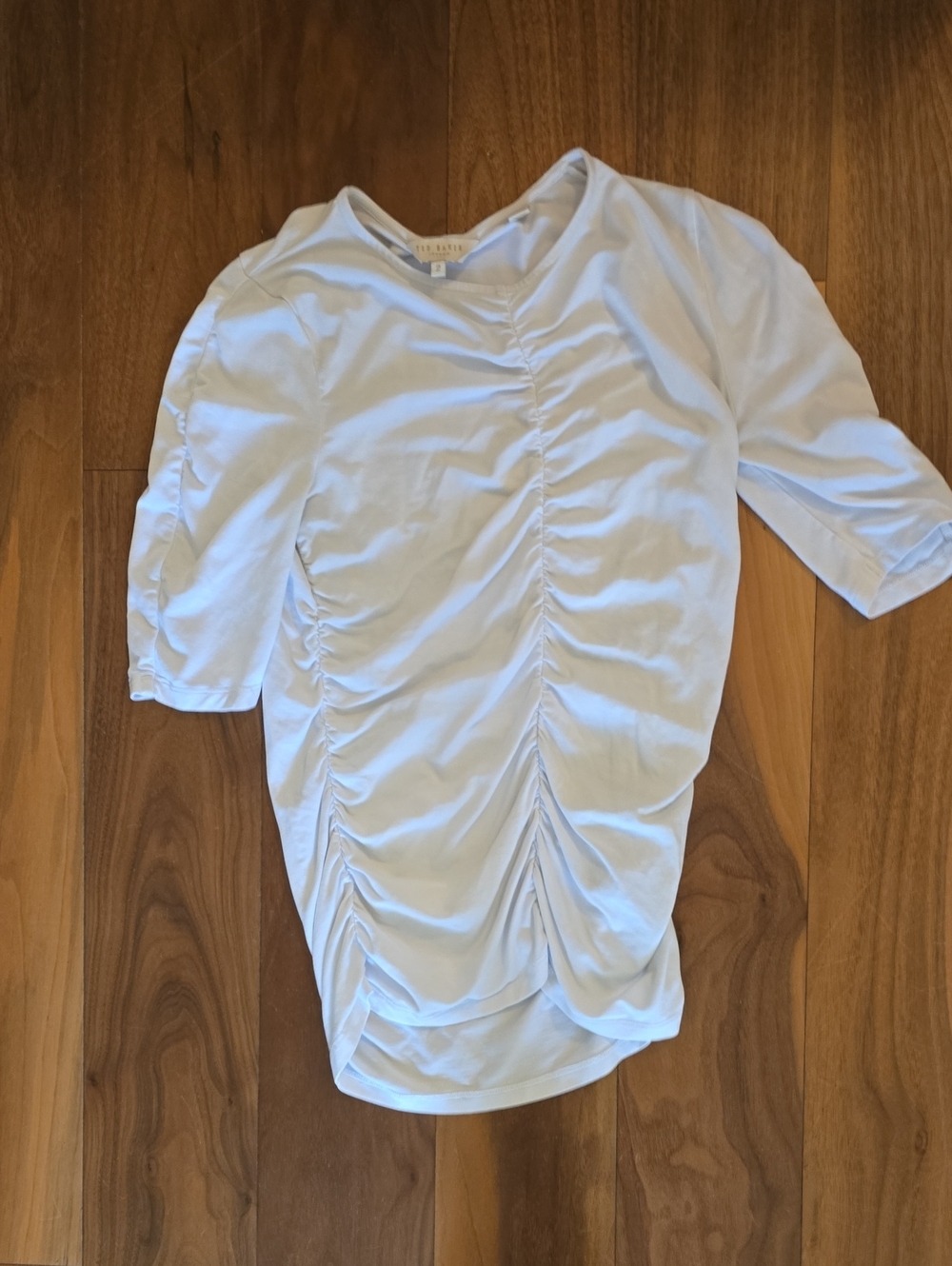 Ted Baker White Gathered Front Tee